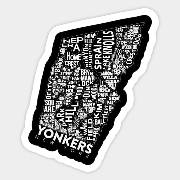 Yonkers Neighborhoods Sticker by JP